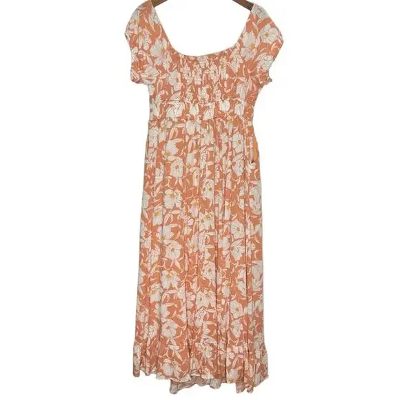 NWT Torrid Maxi Gauze Off Shoulder Tie Front Dress Size M/L Charlotte Floral - Picture 6 of 10